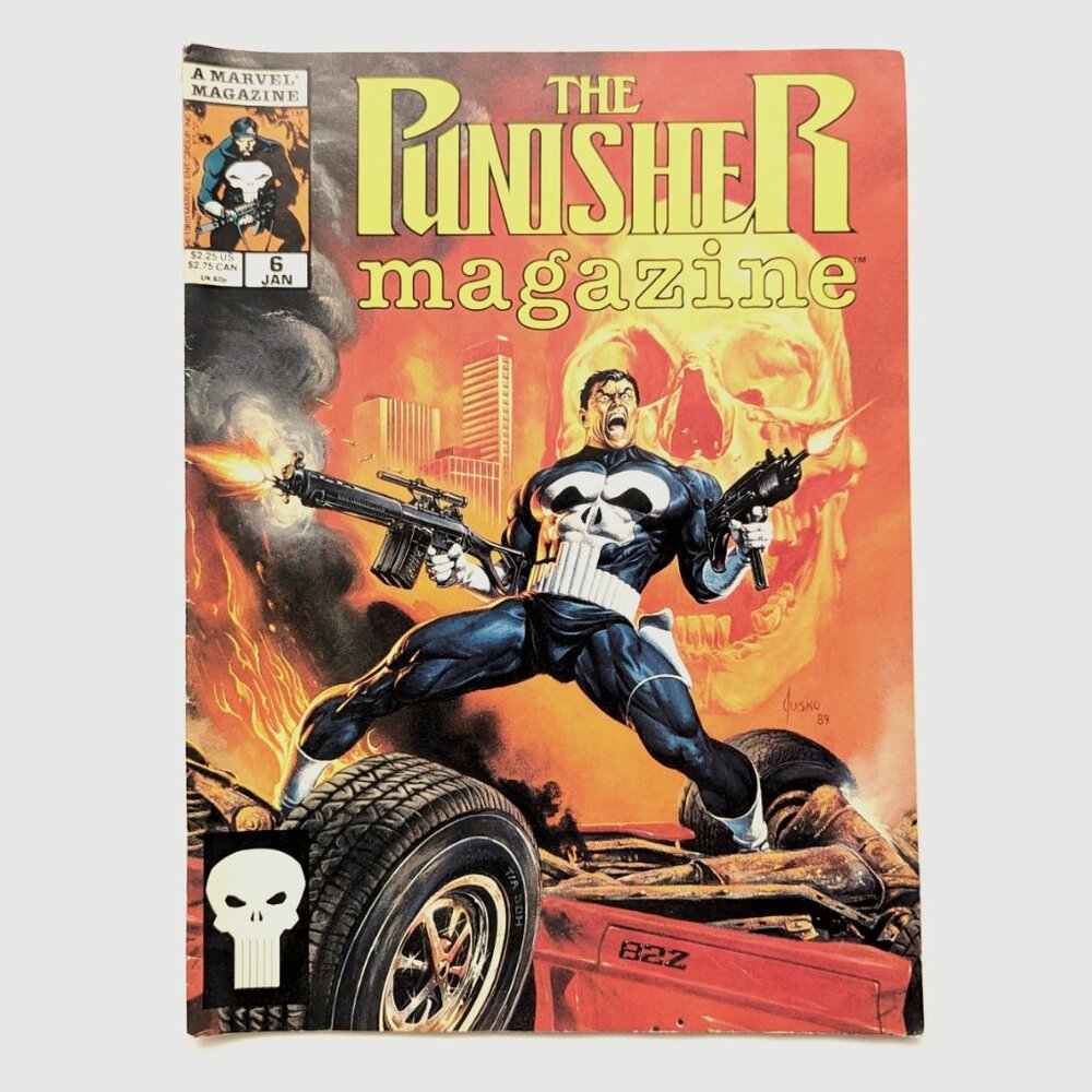 THE PUNISHER Magazine #6, Vol 1, Jan 1990, Marvel Comics Magazine